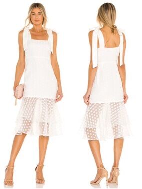 NWT Lovers + Friends Day Keeper Midi Dress ▫️⚜️🤍